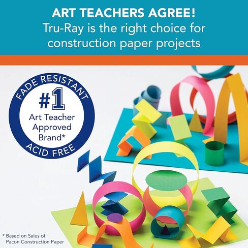 Pacon Tru-Ray Construction Paper, 76 lb Text Weight, 12 x 18, Assorted Bright Colors, 50/Pack in Saudi Arabia