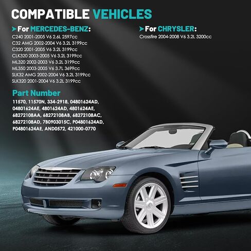 13953 Car Alternator 12V 150 Amp, 6-Groove Pulley Fit for SLR McLaren/SL500/S500/S430/S350/G55/G500/E55/E500/E430/E320/CLS500/CLK430/CL500 V8 Automotive Replacement Alternators in Saudi Arabia
