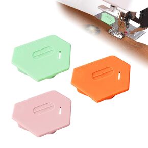 Magnetic Seam Guide for Sewing Machine, 3Pcs Polygonal Multifucntional Seam Guide Hemmer Guide with Scale, Universal Sewing Accessories and Supplies, Sewing Supplies Accessories
