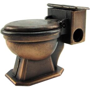 Treasure Gurus 1:12 Scale Metal Toilet Dollhouse Miniature Accessory Die Cast Pencil Sharpener