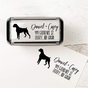 Custom Dog Address Stamp | Choose Dog Breed (Dachshund)