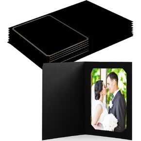50 pcs Photo Folders Frame Note Cards Paper Greetings Cardboard for 4x6 or 5x7 Pictures Picture Frame Photo Inserts Notecard for Portraits Classroom DIY Graduation Wedding