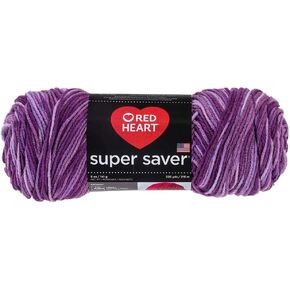 Red Heart Super Saver Yarn 546 Purple Tones