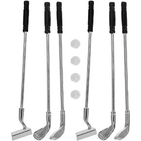 IMIKEYA Miniature Golf Club Toy Set Dollhouse Golf Accessories for Diorama Toy