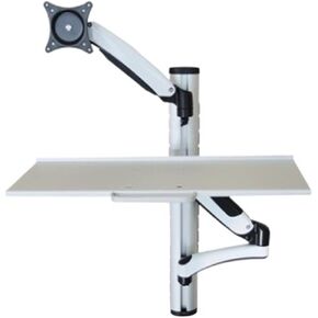 Monitor Stand with Keyboard Standing Office Computer Universal Rotating Engineering Equipment Wall Mount WS02