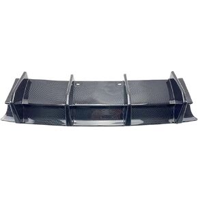 15-23 Compatible for Dodge Challenger GT SXT Plus Rear Bumper Diffuser Lip Splitter Shark Fin Spoiler(Black)