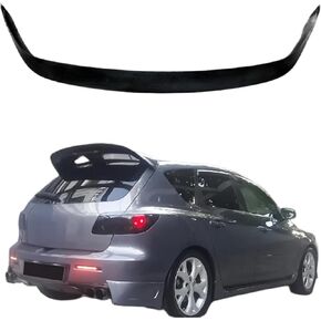 Stock Spoiler Saber Case Compatible for Mazda 3 HB BK 2003-2008 On Lid Trunk ABS Plastic Trim Accessories Aerodynamic Saber Wing Sport Pad