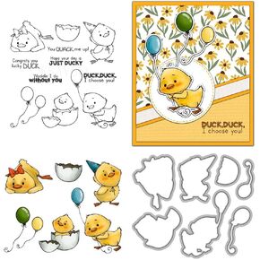 Happy Birthday Vases Flowers Clear Stamps and Die Cuts Sets for Handmade Card Making Metal Cutting Dies Stencils Scrapbook Kit Embossing Supplies 2024-2025 Seals Template
