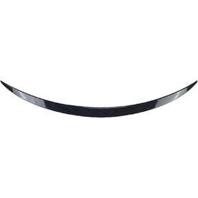 2015 To 2019 Compatible With Mercedes-Benz C-Class W205 C205 4 Door C180 C200 C260 Sedan C63 C43 Rear Spoiler Splitter By ABS Glossy Black(Carbon fiber look)