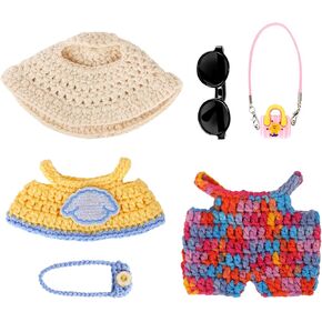 6.7 inch Doll Clothes Set, Fashion Dresses Set for 6.7 in Accessories Suit, Cute Clothes for Dress up (Yellow)