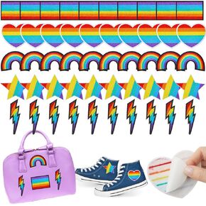 50 Pcs Back to School Theme Patches Pencil Bus Apple Blackboard Sew on Patch Embroidered Patch Assorted Self Adhesive Appliques for Teacher Student DIY Craft Clothing Hat Backpack Jeans Jacket
