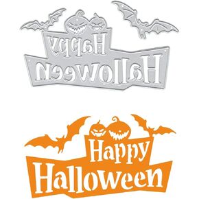 Pumpkin Heads Party Die Cut for Card Making, Halloween Metal Cutting Dies Congratulations Die Cuts Embossing Stencils Template for DIY Scrap-Booking Decor Wedding Birthday Blessing Card
