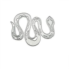 Curved Snake Die Cut for Card Making, Animal Metal Cutting Dies Congratulations Die Cuts Happy Birthday Embossing Stencils Template for DIY Scrap-Booking Decor Wedding Birthday Blessing Card