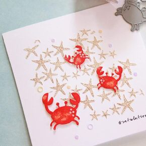 Crabs Metal Die Cuts,Cutting Dies for Card Making Clearance,Embossing Dies for Scrapbooking, DIY Album Paper Cards Decoration