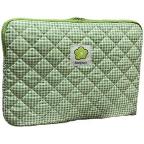 11-15.6 Inch Cute Puffy Laptop Sleeve Fairycore Floral Carrying Laptop Bag Cover Kawaii Aesthetic Tablet Liner Pouch Preppy Stuff Cottagecore Office Accessories (Pink,15 Inch)