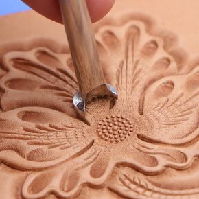 Leather Stamp Tools Stamping Working leathercraft Carving Leather Craft Working：Fluted Camouflage C029 (C029-B)