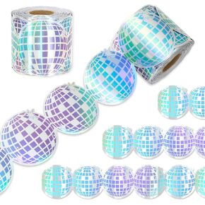 65.6Ft Disco Ball Bulletin Board Border Holographic Disco Die Cut Trim Border Roll for Classroom Chalkboard Wall Decor