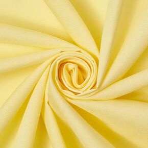 Cotton Polyester Broadcloth (44/45 Inch) Plain Weave Fabric by The Yard - for Sewing Fashion Apparel, Decor, & More (Light Yellow, 1 Yard)