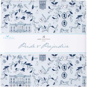 Jane Austen's House Pride & Prejudice 10" Stacker 42 10-inch Squares Riley Blake 10-13770-42
