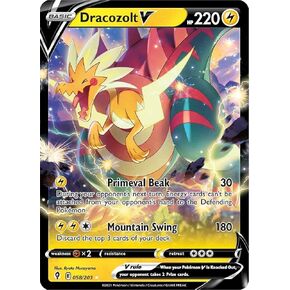 Dracozolt V - 058/203 - Ultra Rare - Sword & Shield - Evolving Skies