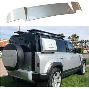 Rear Spoiler Wing Trail Compatible for Land Rover Defender 90 110 130 2020-2023 Silver
