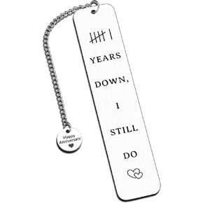 6 Year Anniversary Iron Gifts for Wife Husband, Iron Gifts for 6th Anniversary - Romantic Iron Anniversary Bookmark for Him Her, 6th Wedding Gifts for Her, 6 Month Anniversary GIF for Boyfriend