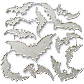 Bat Die Cut for Card Making, Bat Metal Cutting Dies Congratulations Die Cuts Happy Birthday Embossing Stencils Template for DIY Scrap-Booking Decor Wedding Birthday Blessing Card