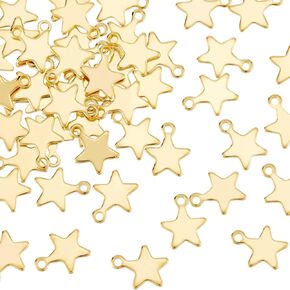 UNICRAFTALE Star Moon Pendant Pentagram Dangle Charm Stainless Steel Pendants Metal Moon Charms for Jewelry Making Charms Supplies DIY Craft Necklace Bracelet Earring Crafting