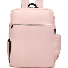 Travel Backpack Carry On Flight Approved Puffer Gym Weekender Bag for Women, 15.6 Inch Laptop Sleeve, Shoe Compartment (Yellow)