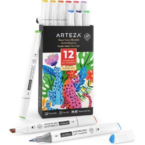 Arteza EVERBLEND Ultra MRKR, Set of 12, Bright Tones