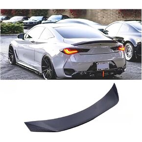 Compatible For Infiniti Q60 Q60S ASPEC Style Carbon Fiber Rear Spoiler Trunk Wing 2013-2023 Carbon Fiber FRP Primer(Carbon fiber)