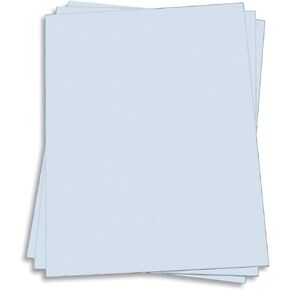 Light Sky Blue Card Stock - 8 1/2 x 11 Gmund Colors Matt 111lb Cover, 25 Pack