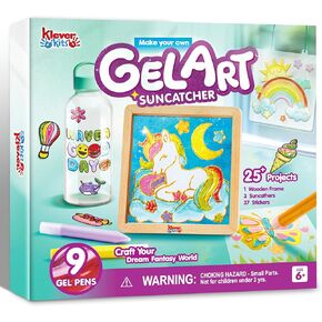 Klever Kits Gel Art Kit Painting Kits with Photo Frame Crafts for Boys Girls, Great Crafts Gift for Kids Birthdays Christmas Ages 6+