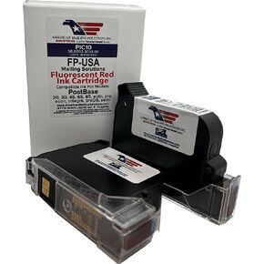 AMERICAN MAILING SOLUTIONS INC. | 1 - Set | FP PostBase PIC10 Fluorescent Red Ink Cartridge for PostBase Series Postage Meters