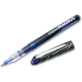 AbilityOne - Liquid Magnus(R) Roller Ball Pen-0.5mm, Blue Ink 7520-01-461-2663: Dozen, 12 Item(s)