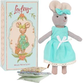 LEVLOVS Mouse in a Box Mouse Jasmine in a Gift Box with The Bedding Easter Gift