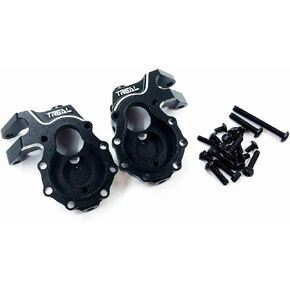 Treal Aluminum 7075 Inner Front Portal Drive Housing for Traxxas TRX-4 (2) pcs - Black