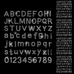 Xindojuz 5 Sheets Rhinestone Letters, Glitter Self Adhesive 10 Numbers and 26 Alphabet Stickers, Bling Crystal Iron on Letters for Clothing Graduation Cap Decorations Stick on Gemstone (White, 0.7 In) in Kuwait