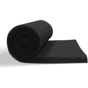 Aquarium Carbon Pad -Premium Cut to Fit Carbon Infused Filter Pad Media for Crystal Clear Water Fish Tank and Ponds (10.5x72in)