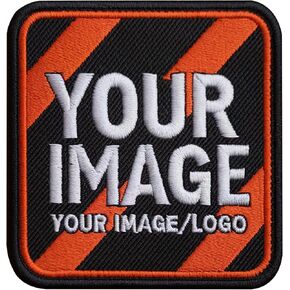 Personalized Patches, Custom Embroidered Logo Badge, Customized Iron-On Patch, Sew-On Embroidery Patch for Clothes, Backpacks, and Hats