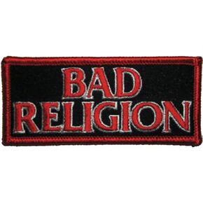 C&D Visionary P-0496 Bad Religion Logo Patch, Black, Red