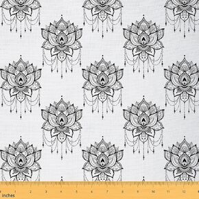 Erosebridal Great Wave Fabric by The Yard Japanese Style Waterproof Outdoor Fabric for Kids DIY Kanagawa Abstract Lines Art for Quilting Sewing Geometric Ocean Waves Upholstery Decor 1 Yard