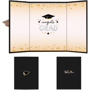 Black Graduation Signature Board - Class Of 2025 You Did It - 18"X12" Grad Guest Book Alternative For College & High School Students, Congrats Graduate Gift, Party Supplies & Decorations - A06