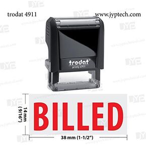 New Trodat 4911 Self Inking Rubber Stamp w. Billed