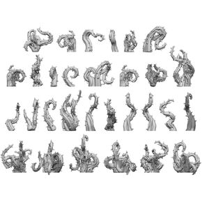 Green Stuff World Thorns Set, Resin, 30 Pieces, Scale 1:48-1:35 for Miniatures, Scenery, and Modeling 11625