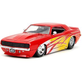 Big Time Muscle 1:24 1969 Chevrolet Camaro Die-Cast Car, Toys for Kids and Adults(Red)
