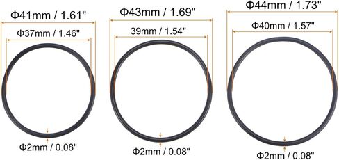 MECCANIXITY Nitrile Rubber O-Rings 54mm 58mm 60mm OD 50mm 54mm 56mm ID 2mm Thick Seal Gasket, Black 30in1 Set in Saudi Arabia