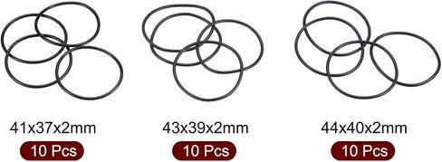 MECCANIXITY Nitrile Rubber O-Rings 54mm 58mm 60mm OD 50mm 54mm 56mm ID 2mm Thick Seal Gasket, Black 30in1 Set in Saudi Arabia
