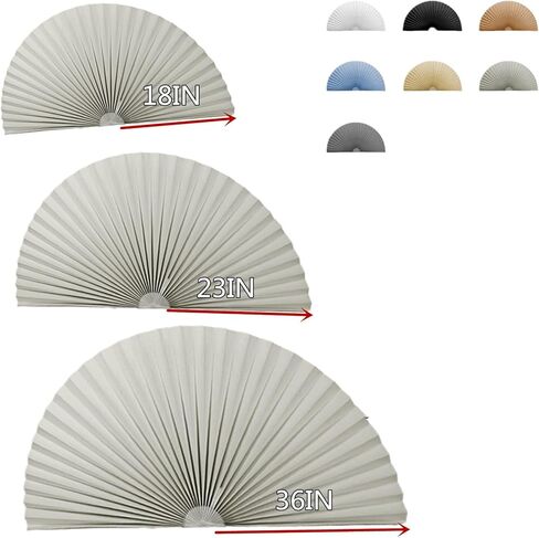 2PCS Half Moon Round Window Cover Half Circle Window Shades Cordless Non-Woven Self Adhesive Shades Temporarily Window Blinds Cover Easy to Cut Install (White, 12IN(30CM)) in Kuwait