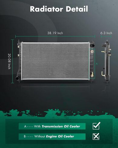SCITOO Radiator 2479 fits for 2002-2003 Dodge Ram 1500 Cab Pickup 3.7L 4.7L 5.7L 2003 Ram 2500 5.7L 2003 Ram 3500 5.7L in Saudi Arabia